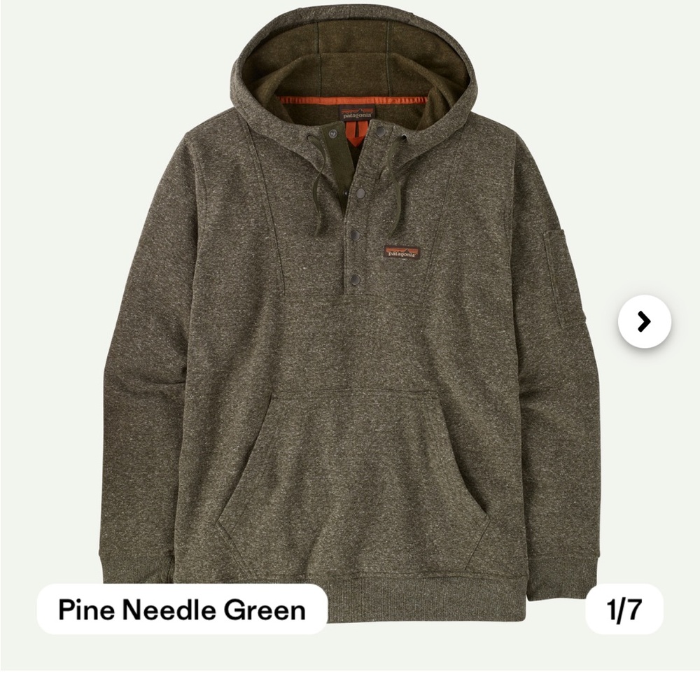 Patagonia Men's Pine Needle Green Hoodie